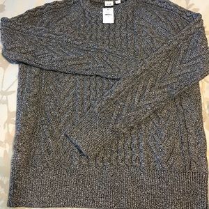 NWT black/white marled sweater from GAP.
